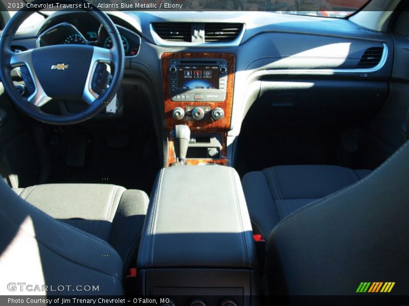 Atlantis Blue Metallic / Ebony 2013 Chevrolet Traverse LT