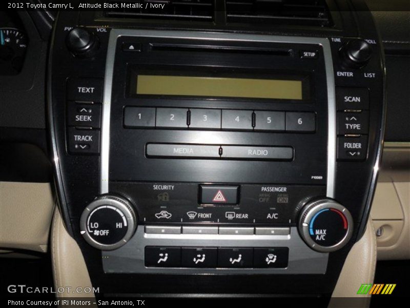 Attitude Black Metallic / Ivory 2012 Toyota Camry L