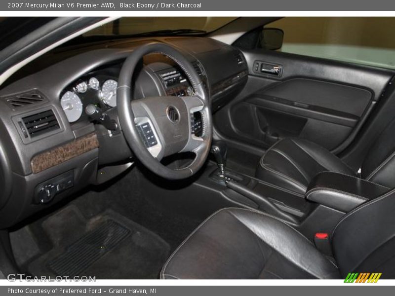 Black Ebony / Dark Charcoal 2007 Mercury Milan V6 Premier AWD