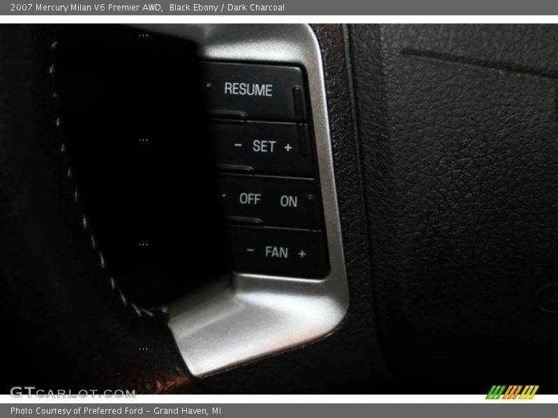 Black Ebony / Dark Charcoal 2007 Mercury Milan V6 Premier AWD