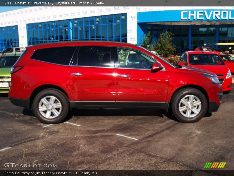 Crystal Red Tintcoat / Ebony 2013 Chevrolet Traverse LT