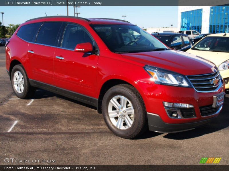 Crystal Red Tintcoat / Ebony 2013 Chevrolet Traverse LT