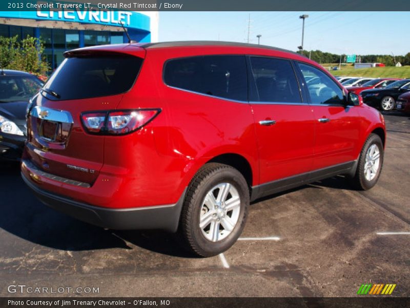 Crystal Red Tintcoat / Ebony 2013 Chevrolet Traverse LT