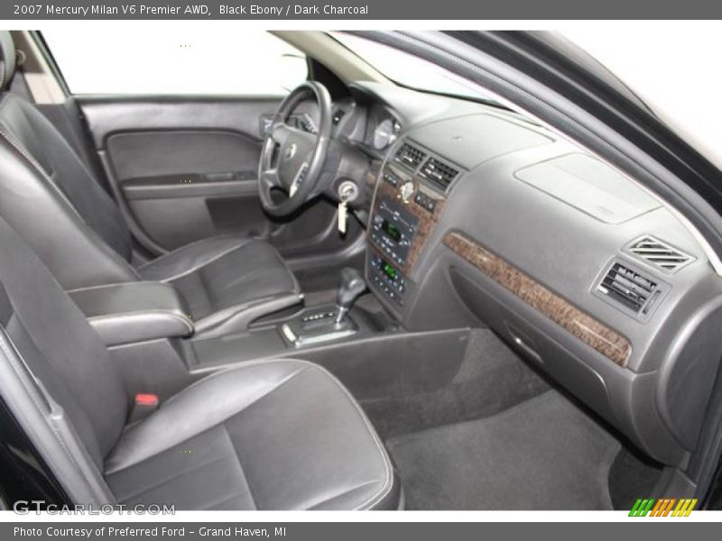 Black Ebony / Dark Charcoal 2007 Mercury Milan V6 Premier AWD