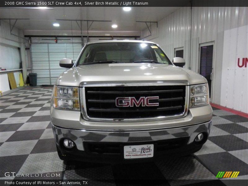 Silver Birch Metallic / Light Titanium 2008 GMC Sierra 1500 SLT Crew Cab 4x4