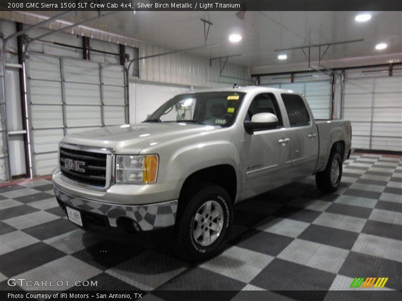 Silver Birch Metallic / Light Titanium 2008 GMC Sierra 1500 SLT Crew Cab 4x4