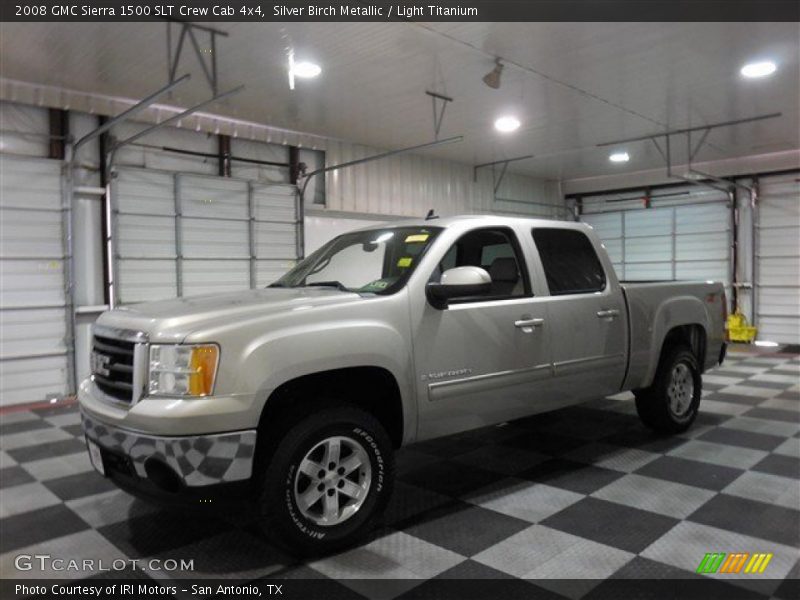 Silver Birch Metallic / Light Titanium 2008 GMC Sierra 1500 SLT Crew Cab 4x4