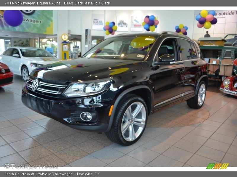 Deep Black Metallic / Black 2014 Volkswagen Tiguan R-Line