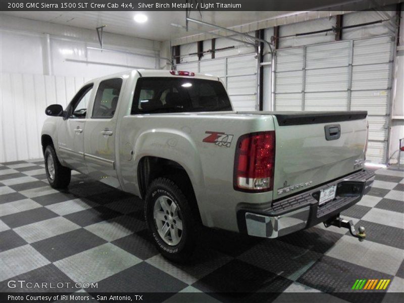 Silver Birch Metallic / Light Titanium 2008 GMC Sierra 1500 SLT Crew Cab 4x4