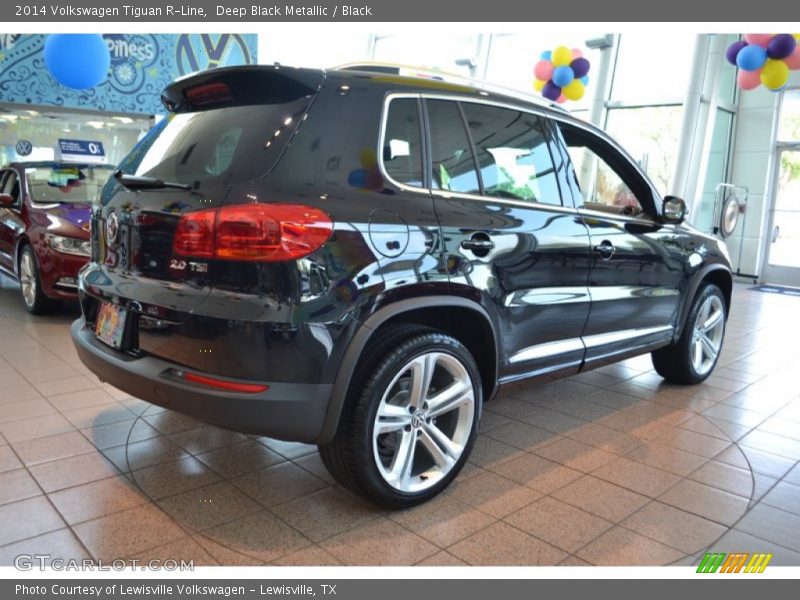 Deep Black Metallic / Black 2014 Volkswagen Tiguan R-Line