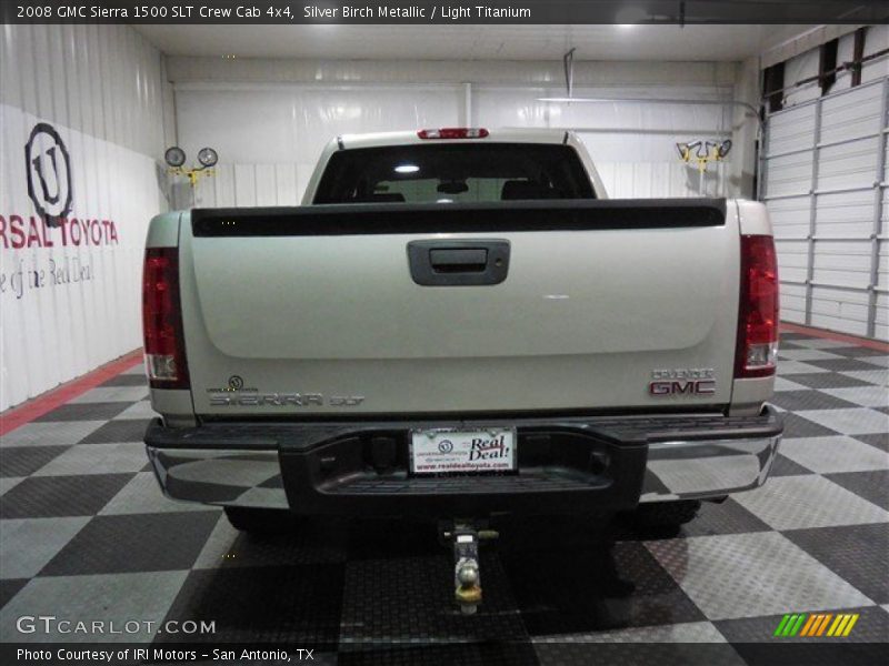Silver Birch Metallic / Light Titanium 2008 GMC Sierra 1500 SLT Crew Cab 4x4