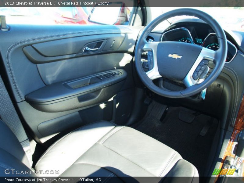 Crystal Red Tintcoat / Ebony 2013 Chevrolet Traverse LT
