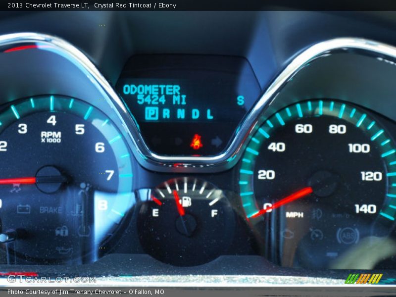 Crystal Red Tintcoat / Ebony 2013 Chevrolet Traverse LT