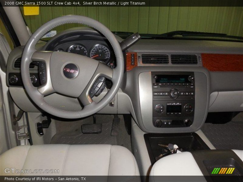 Silver Birch Metallic / Light Titanium 2008 GMC Sierra 1500 SLT Crew Cab 4x4