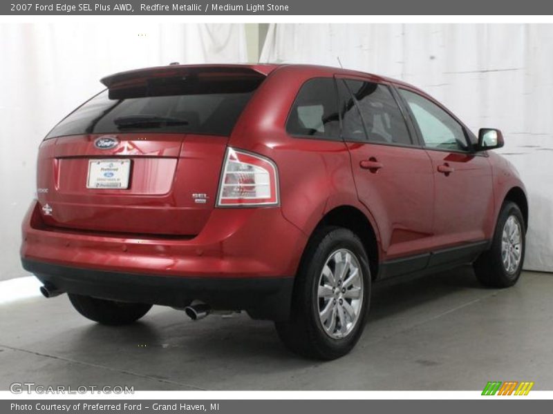 Redfire Metallic / Medium Light Stone 2007 Ford Edge SEL Plus AWD