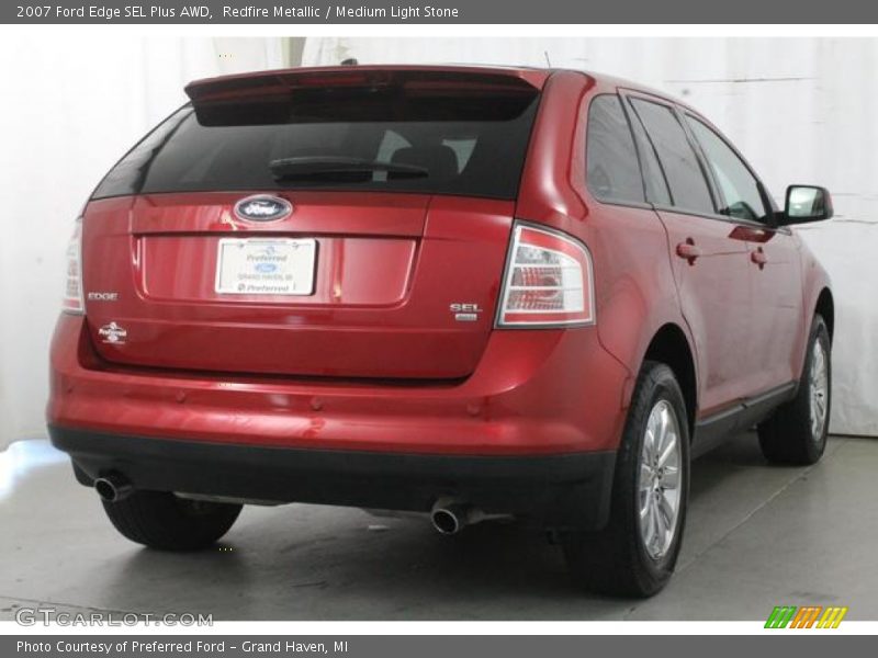 Redfire Metallic / Medium Light Stone 2007 Ford Edge SEL Plus AWD