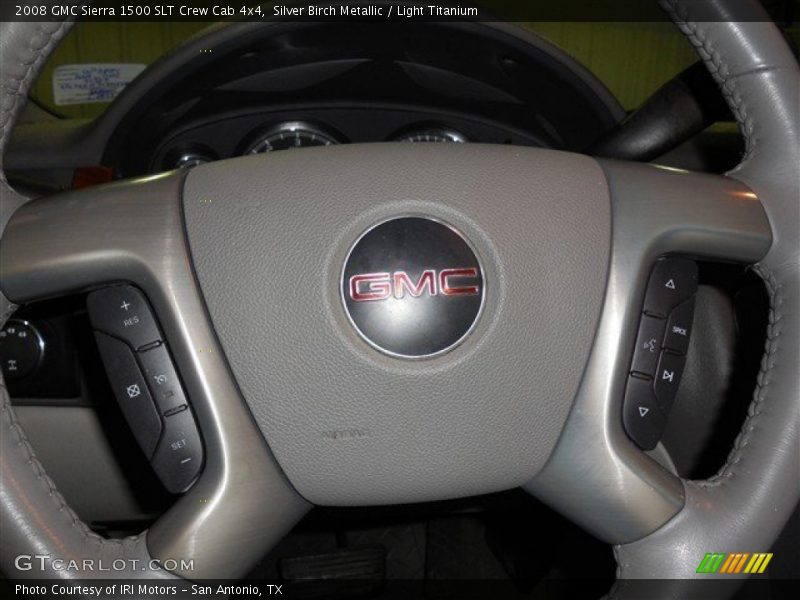 Silver Birch Metallic / Light Titanium 2008 GMC Sierra 1500 SLT Crew Cab 4x4