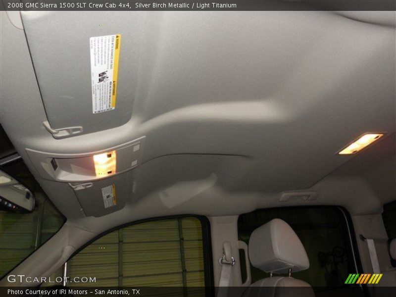 Silver Birch Metallic / Light Titanium 2008 GMC Sierra 1500 SLT Crew Cab 4x4