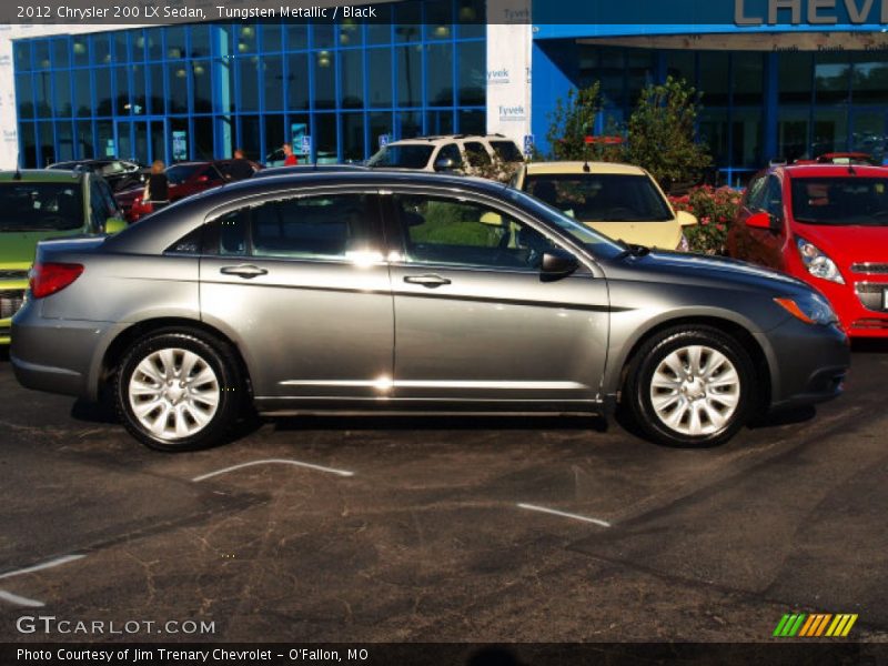 Tungsten Metallic / Black 2012 Chrysler 200 LX Sedan