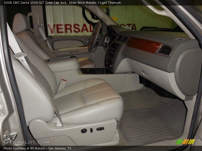 Silver Birch Metallic / Light Titanium 2008 GMC Sierra 1500 SLT Crew Cab 4x4