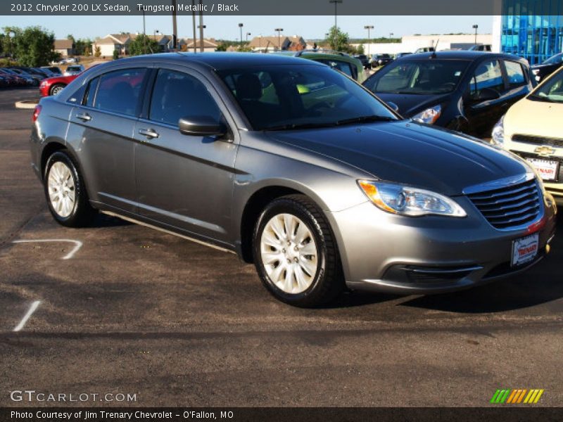 Tungsten Metallic / Black 2012 Chrysler 200 LX Sedan
