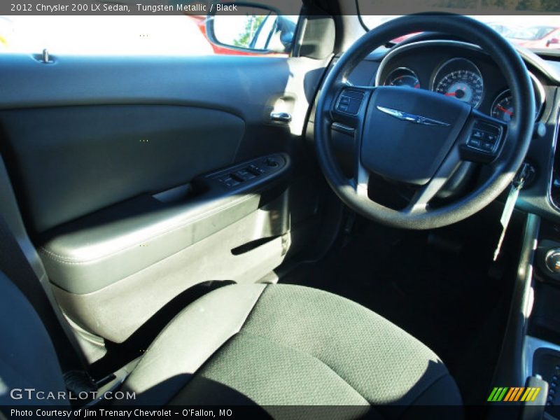 Tungsten Metallic / Black 2012 Chrysler 200 LX Sedan