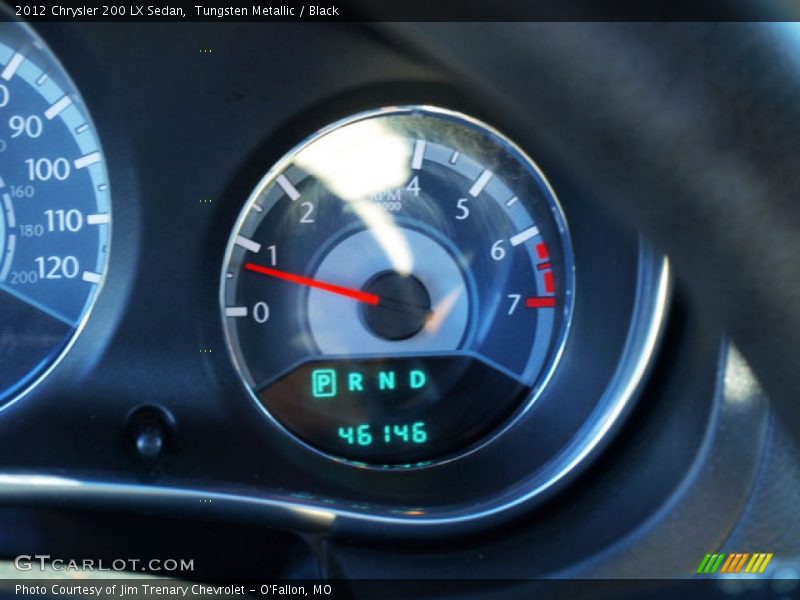 Tungsten Metallic / Black 2012 Chrysler 200 LX Sedan