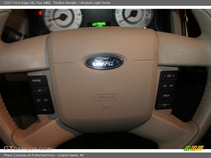 Redfire Metallic / Medium Light Stone 2007 Ford Edge SEL Plus AWD