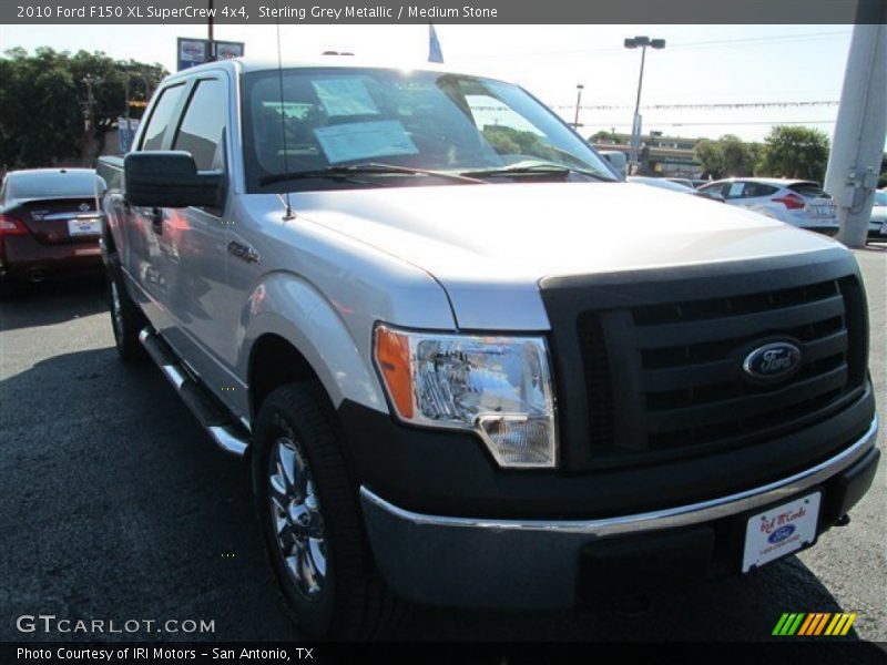 Sterling Grey Metallic / Medium Stone 2010 Ford F150 XL SuperCrew 4x4