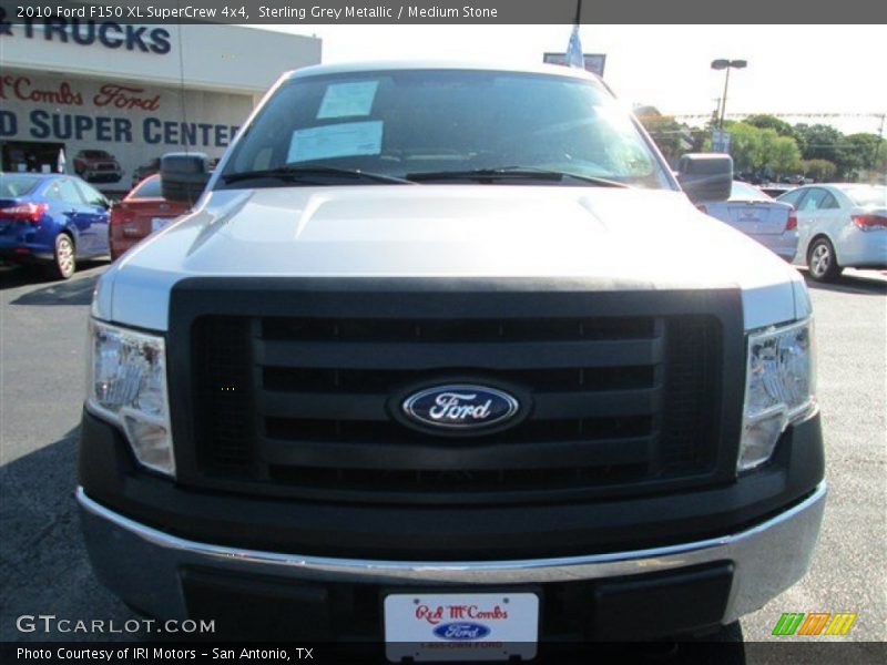 Sterling Grey Metallic / Medium Stone 2010 Ford F150 XL SuperCrew 4x4