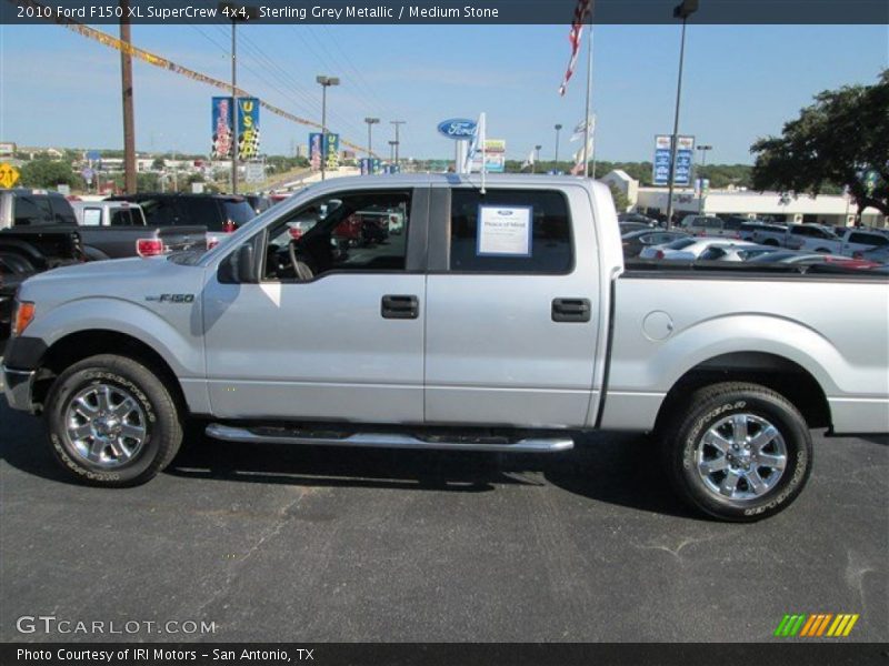 Sterling Grey Metallic / Medium Stone 2010 Ford F150 XL SuperCrew 4x4