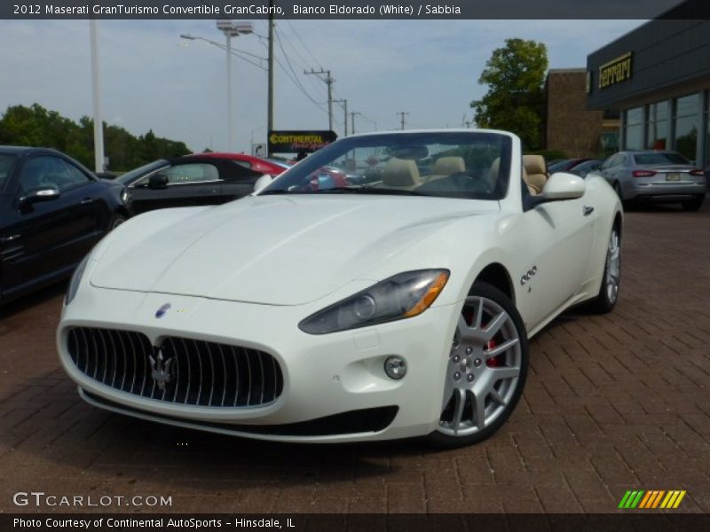 Bianco Eldorado (White) / Sabbia 2012 Maserati GranTurismo Convertible GranCabrio