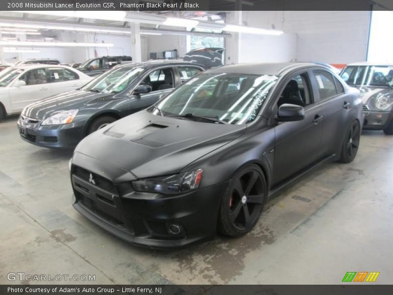 Phantom Black Pearl / Black 2008 Mitsubishi Lancer Evolution GSR