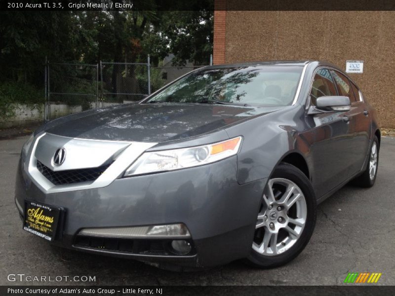 Grigio Metallic / Ebony 2010 Acura TL 3.5