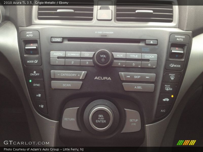 Grigio Metallic / Ebony 2010 Acura TL 3.5