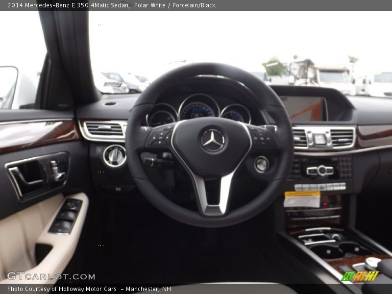 Polar White / Porcelain/Black 2014 Mercedes-Benz E 350 4Matic Sedan
