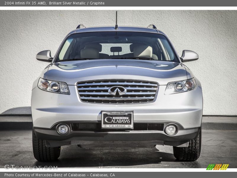 Brilliant Silver Metallic / Graphite 2004 Infiniti FX 35 AWD