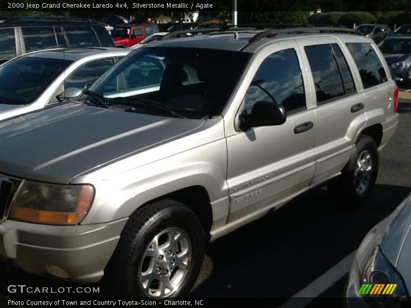 Silverstone Metallic / Agate 2000 Jeep Grand Cherokee Laredo 4x4