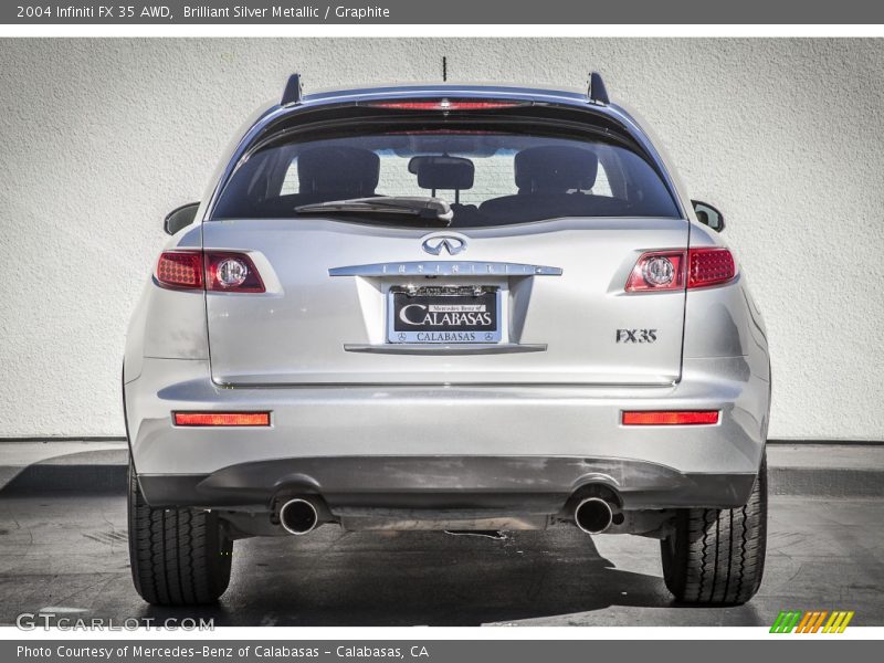 Brilliant Silver Metallic / Graphite 2004 Infiniti FX 35 AWD