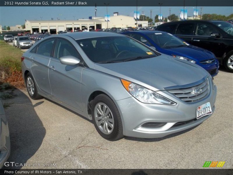 Radiant Silver / Black 2012 Hyundai Sonata GLS