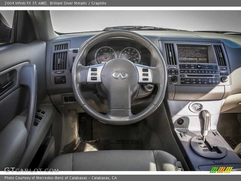 Brilliant Silver Metallic / Graphite 2004 Infiniti FX 35 AWD