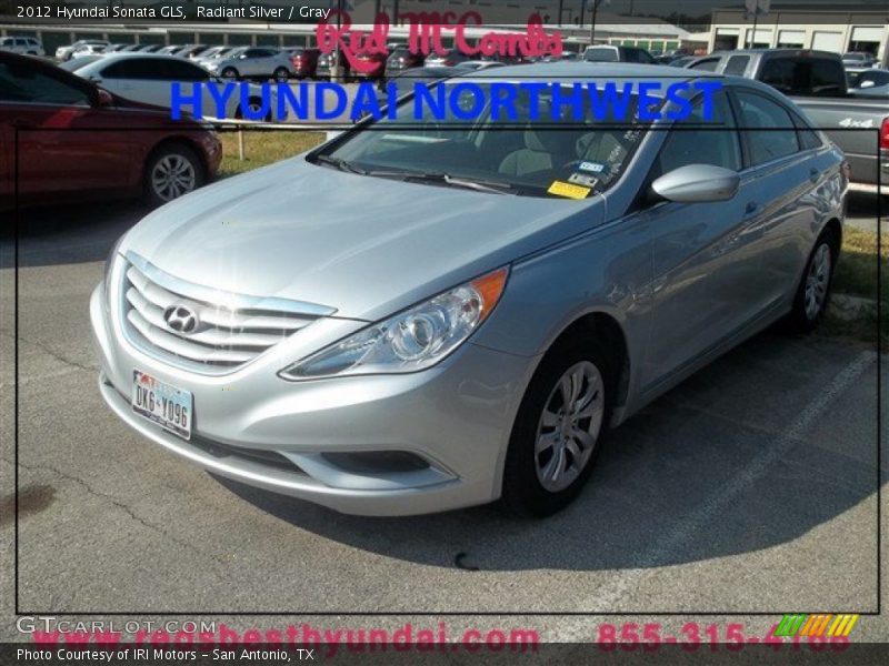 Radiant Silver / Gray 2012 Hyundai Sonata GLS