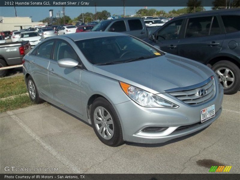 Radiant Silver / Gray 2012 Hyundai Sonata GLS