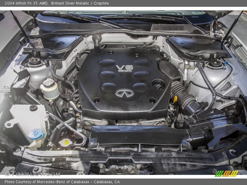 Brilliant Silver Metallic / Graphite 2004 Infiniti FX 35 AWD