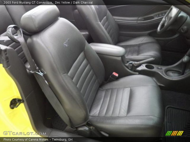 Zinc Yellow / Dark Charcoal 2003 Ford Mustang GT Convertible