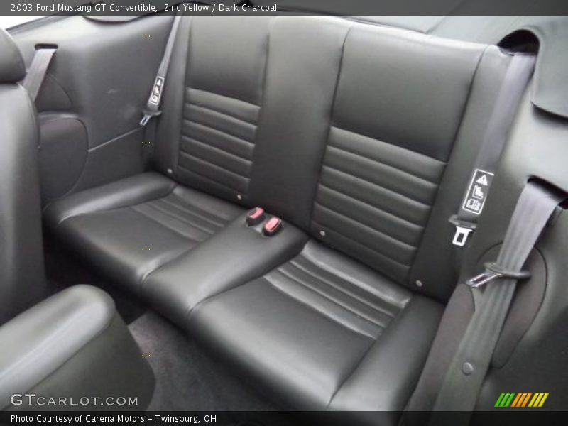 Zinc Yellow / Dark Charcoal 2003 Ford Mustang GT Convertible