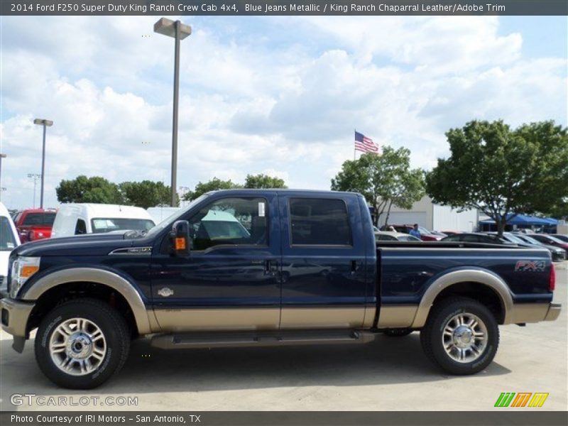  2014 F250 Super Duty King Ranch Crew Cab 4x4 Blue Jeans Metallic