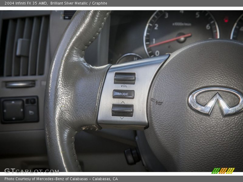 Brilliant Silver Metallic / Graphite 2004 Infiniti FX 35 AWD