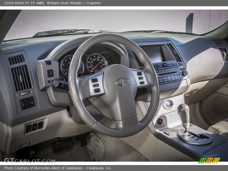 Brilliant Silver Metallic / Graphite 2004 Infiniti FX 35 AWD