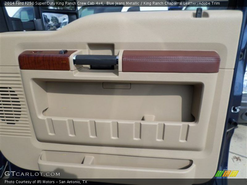 Blue Jeans Metallic / King Ranch Chaparral Leather/Adobe Trim 2014 Ford F250 Super Duty King Ranch Crew Cab 4x4
